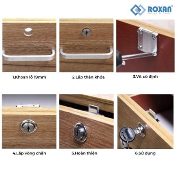 khóa ngăn kéo tủ 20mm