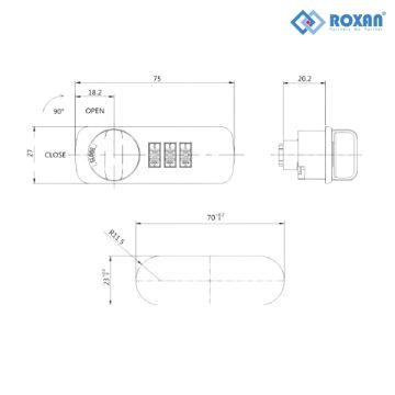 khóa tủ mật mã 3 số