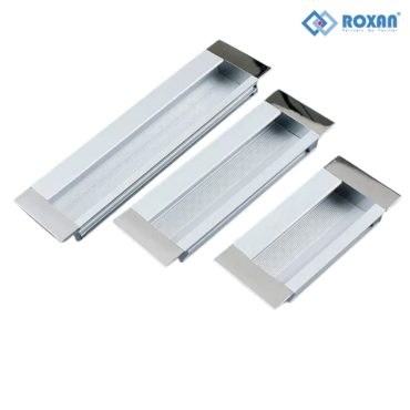 tay nắm âm tủ bằng nhôm hai đầu phẳng