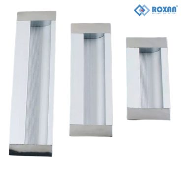 tay nắm âm tủ bằng nhôm hai đầu phẳng