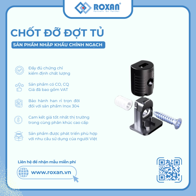 Chốt Đợt - Chốt Đỡ Kệ