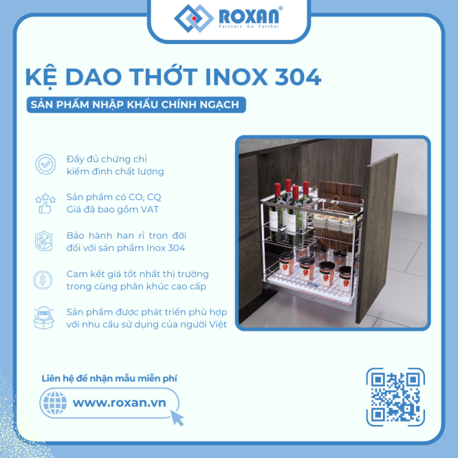 Kệ Dao Thớt ROXKIN
