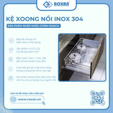 kệ xoong nồi tủ dưới ROXKIN