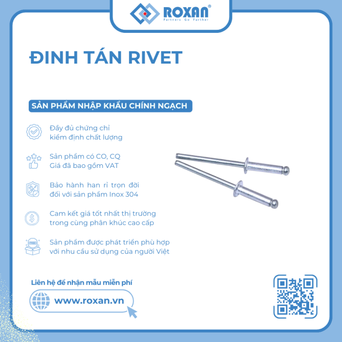 Đinh Rút 3 - Đinh Rivet 3